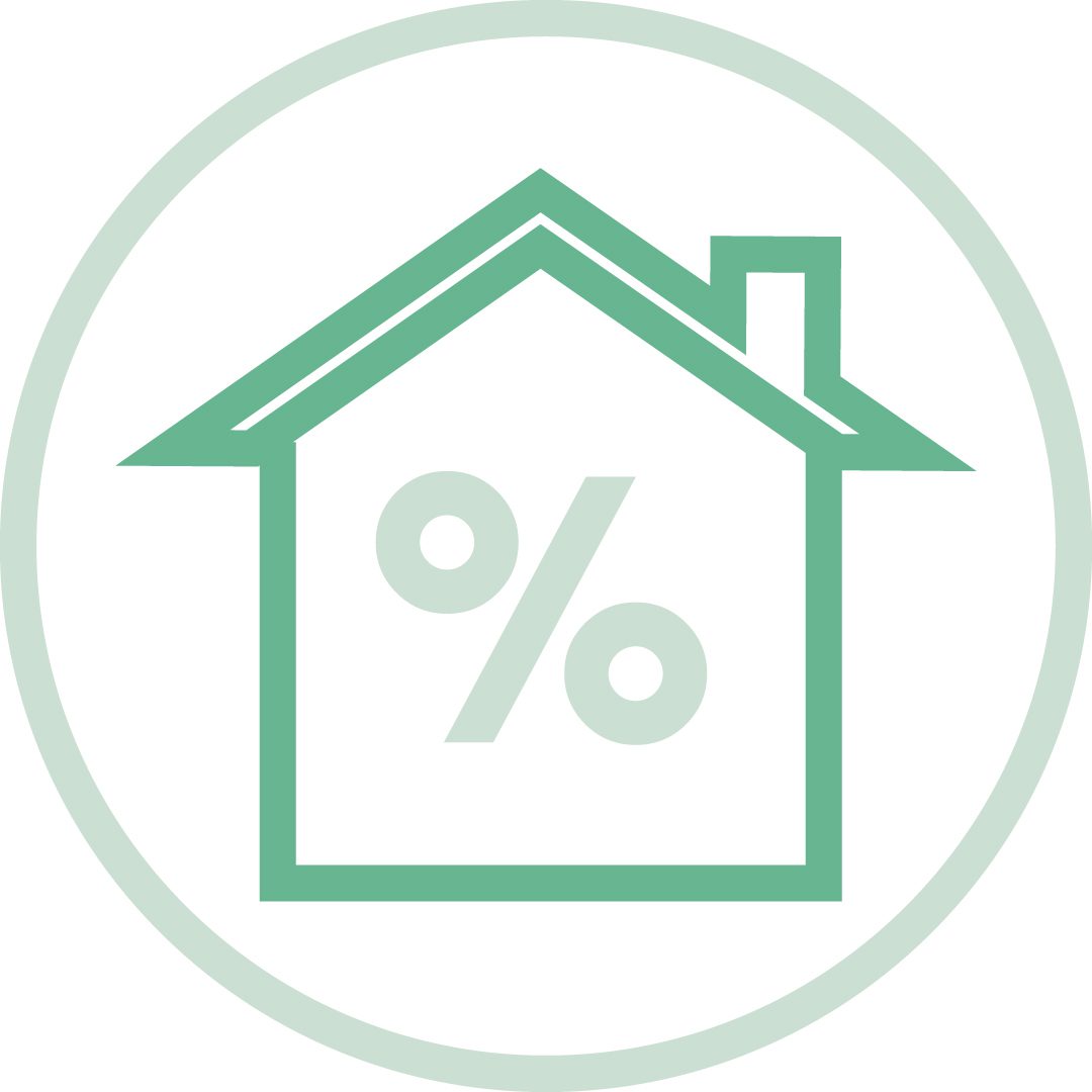 House icon with a percentage sign